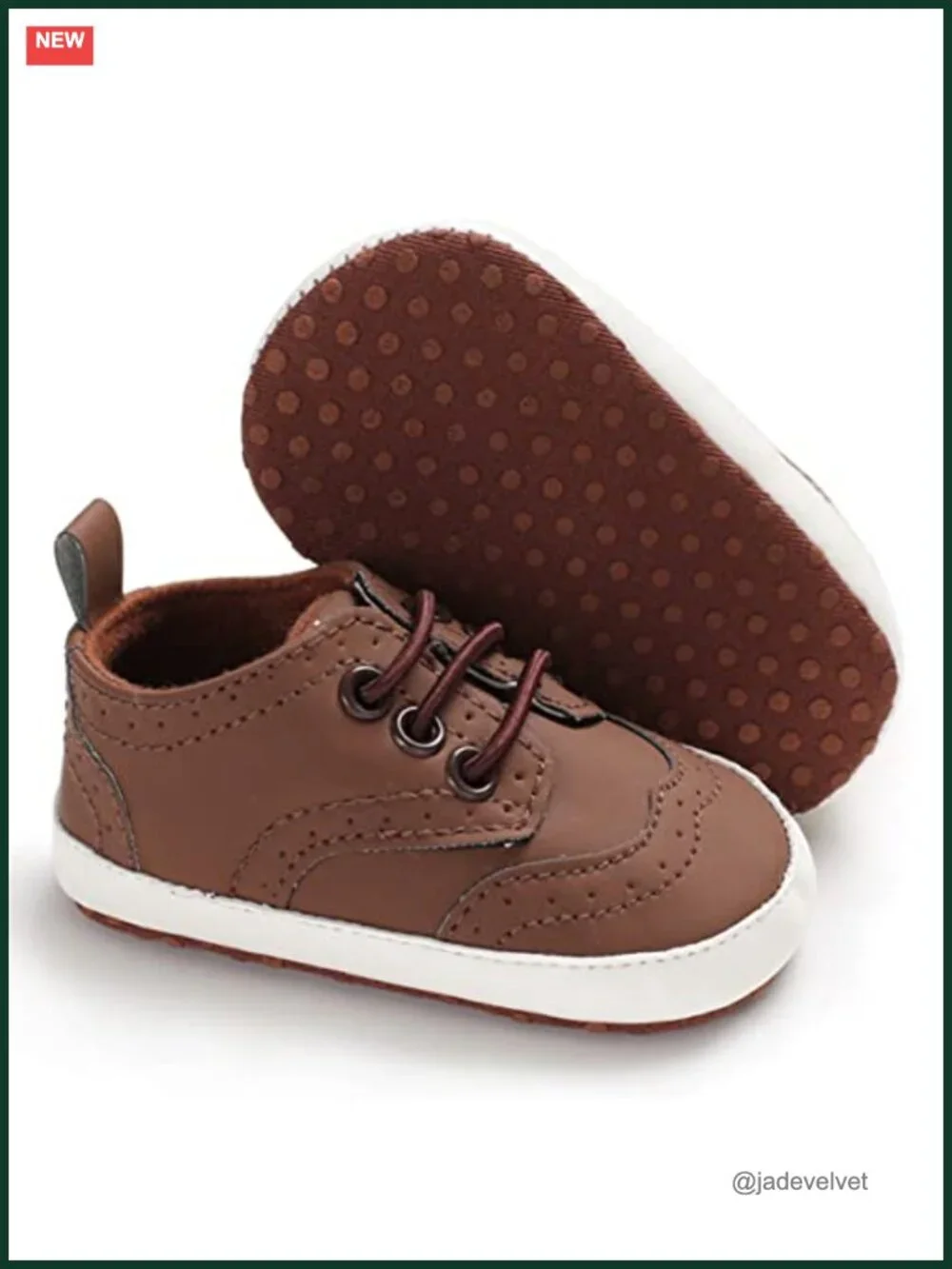 Baby PU Leather Loafers Soft Sole Oxford Dress Shoes First Walking Mocc